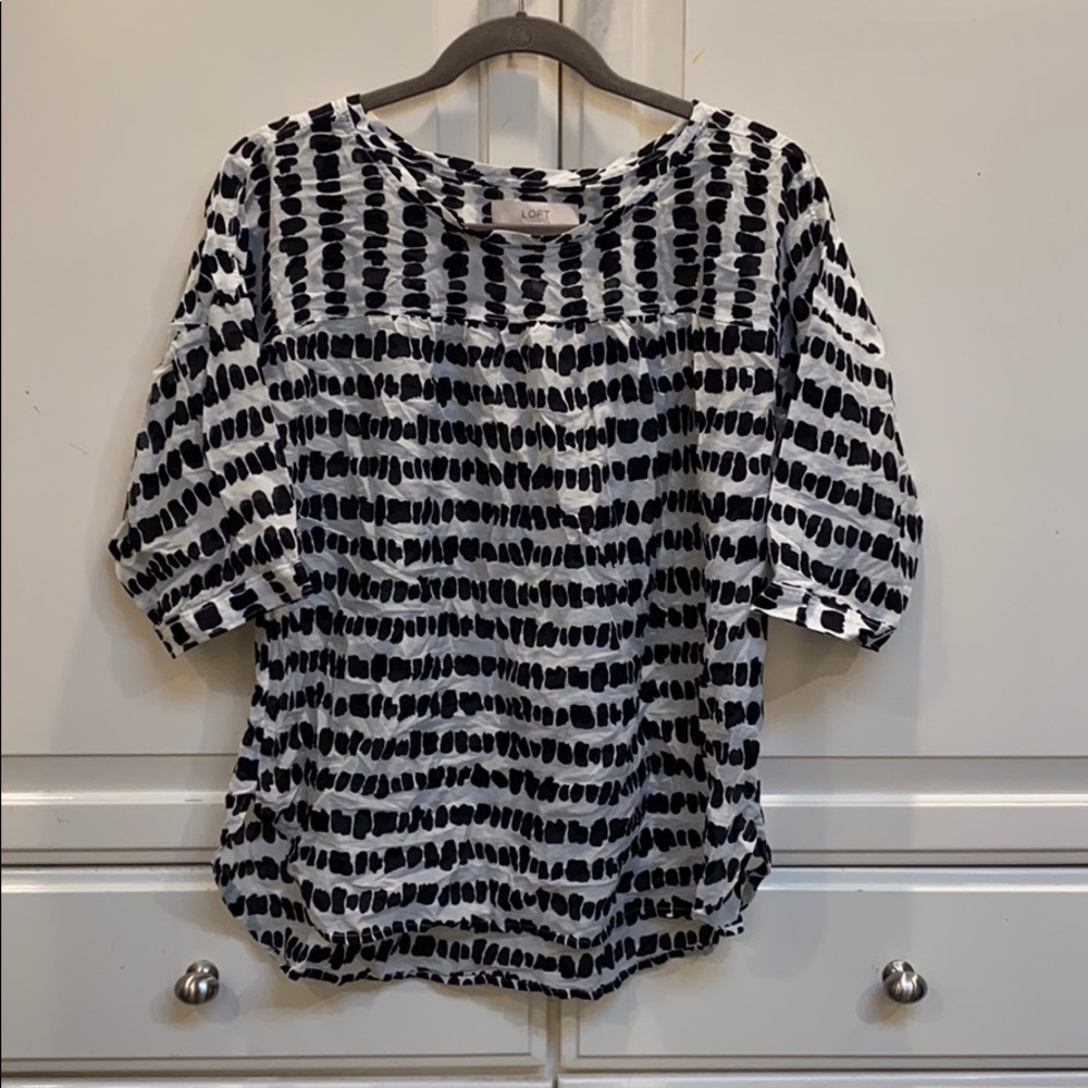 LOFT - sheer print top